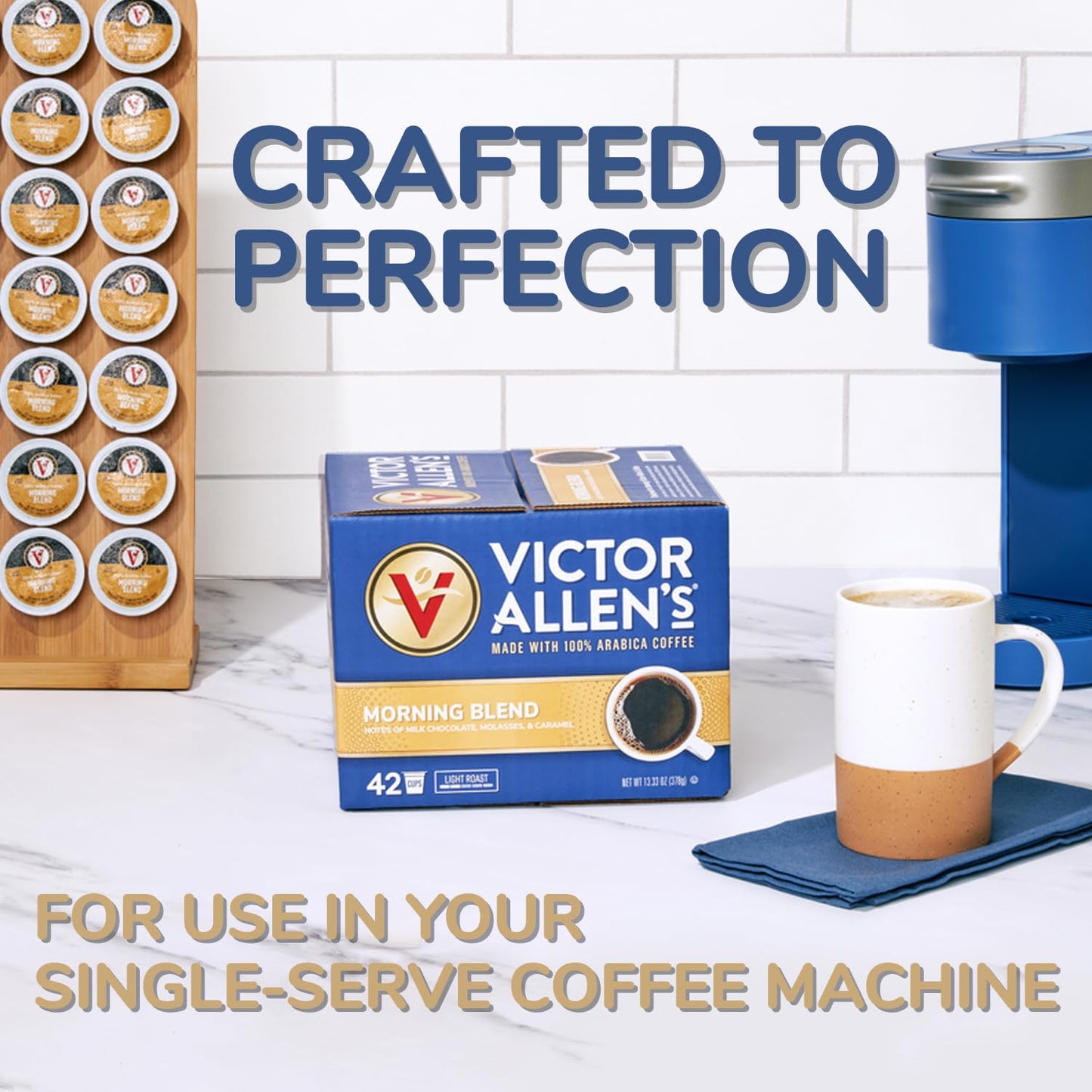 Coffee Variety Pack (Morning Blend, 100% Colombian, Donut Shop Blend, and French Roast), 42 Count, Single Serve Coffee Pods for Keurig
